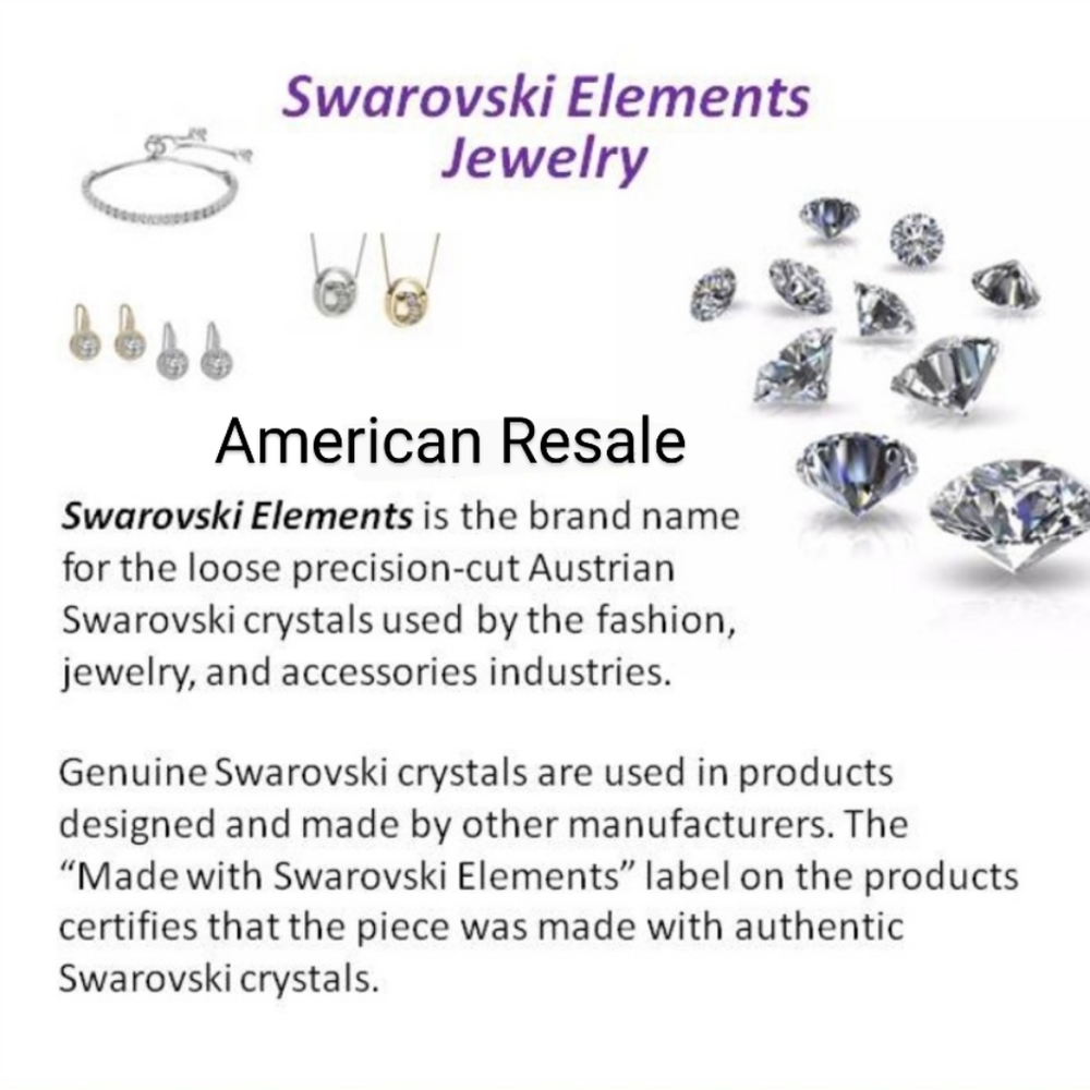 Made with Swarovski Crystals 3/4" Small Hoop Earrings - Picture 7 of 7